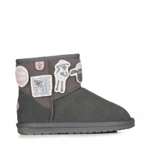 EMU Merino vilnos batai Shaun the Sheep play charcoal